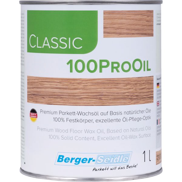 Масло с воском глубокого проникновения «Berger Classic 100Pro Oil» (1 литр)